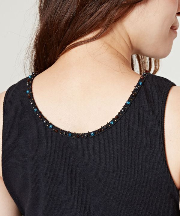 Bead Embellished 2 WAY Tank