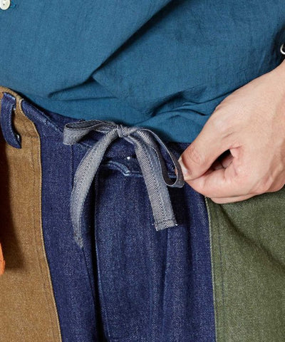 Patchwork Denim Pants