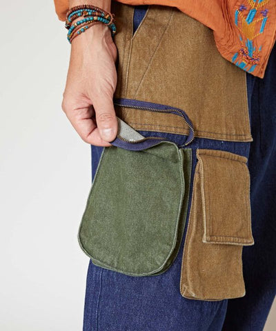 Patchwork Denim Pants