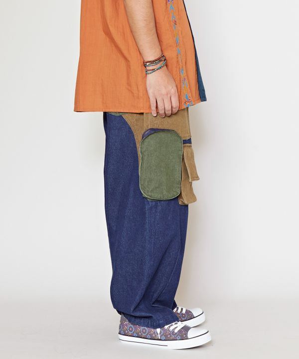 Patchwork Denim Pants