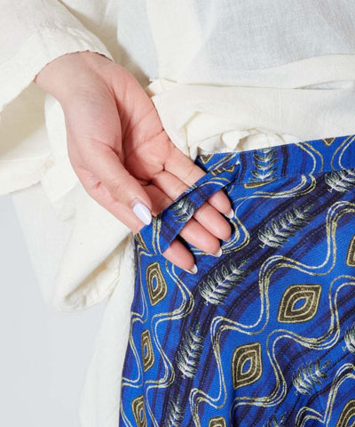 Jupe portefeuille inspirée du Sari