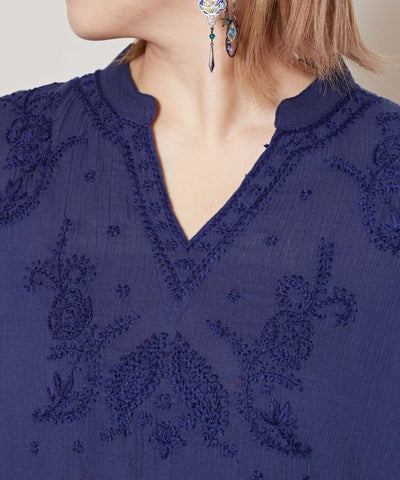 Lucknow Embroidery Top - M