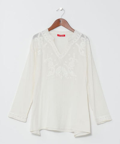 Lucknow Embroidery Top - M