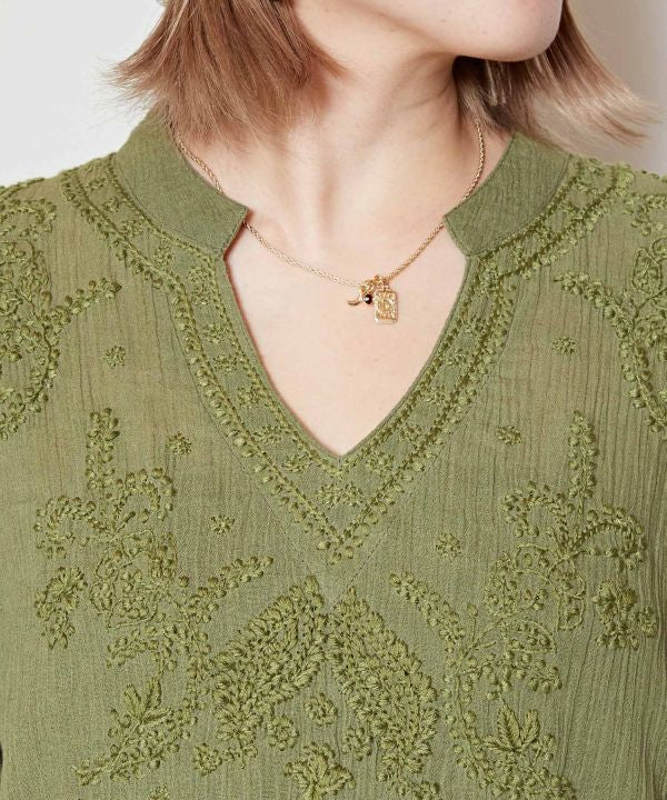 Lucknow Embroidery Top - L