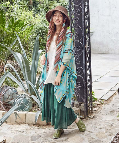 Kimono plegable con protección UV