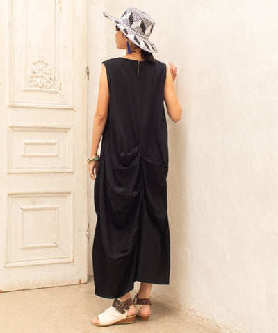Kleid mit Farbblock-Bogolan-Print