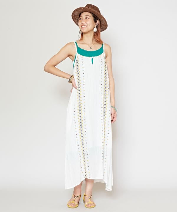 Camisole-Kleid aus Baumwollkrepp