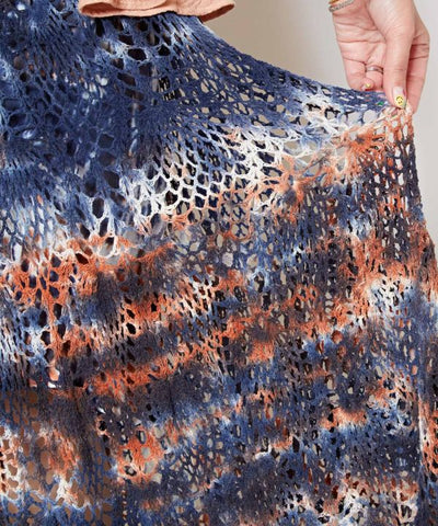 Crochet  x Tie Dye Maxi Skirt