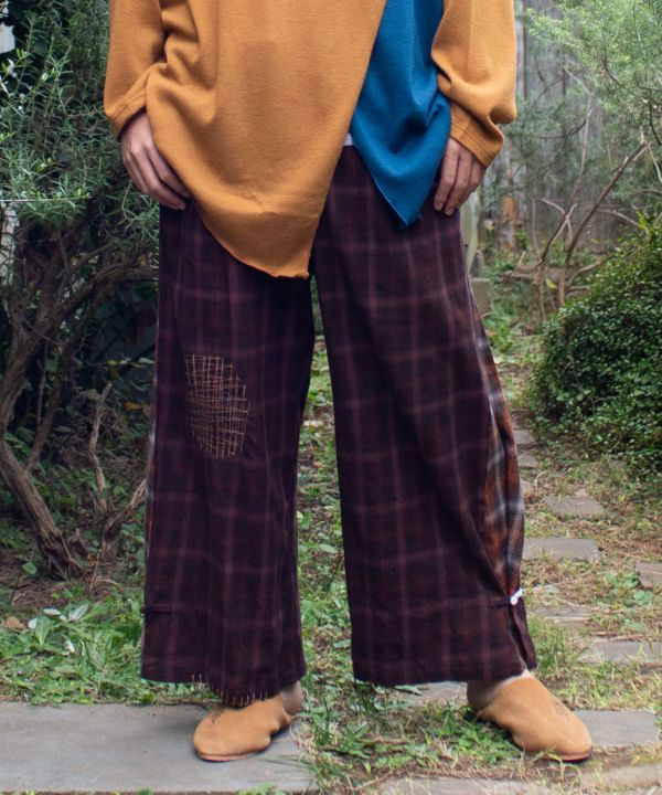 Rajasthan Checkered Men's Wide Pants
