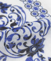 Blauer botanischer Schal