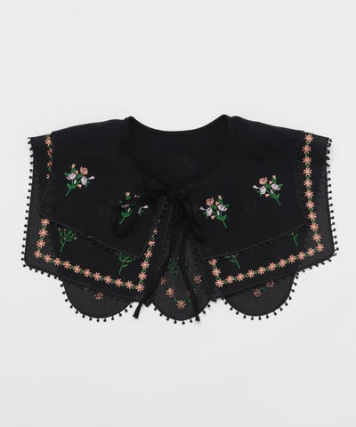 Flower Embroidered Collar