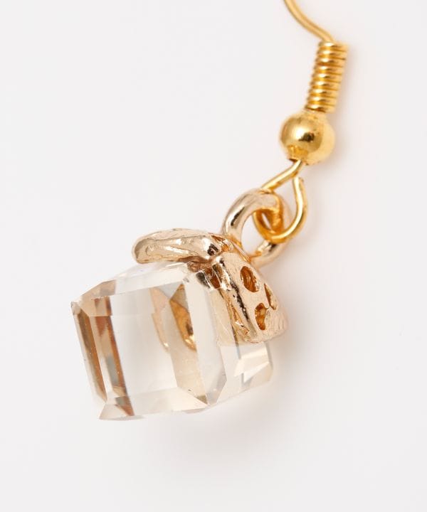 Square Czech Glass Earrings