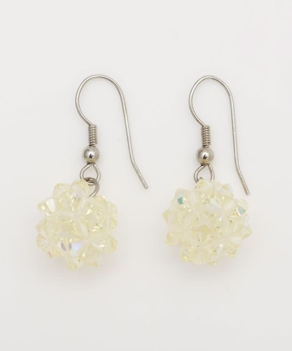Czech Glass Ball Earrings