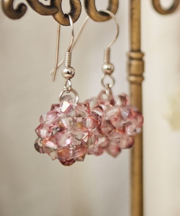 Czech Glass Ball Earrings