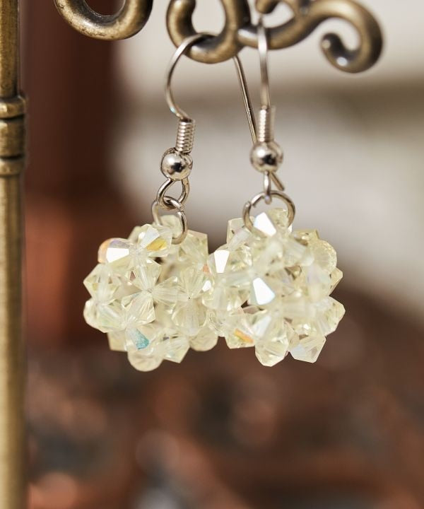 Czech Glass Ball Earrings
