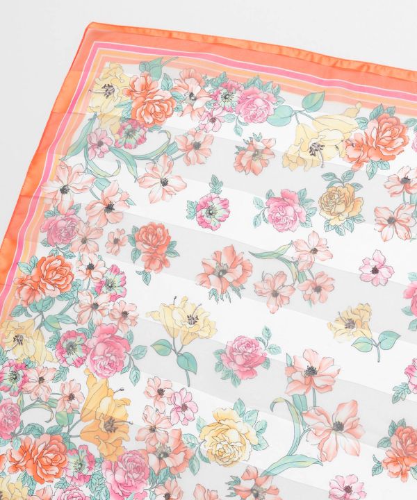 Retro Like Floral Scarf