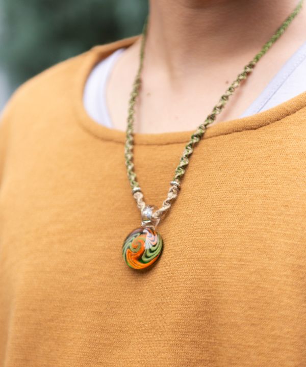 Glass Pendant Necklace