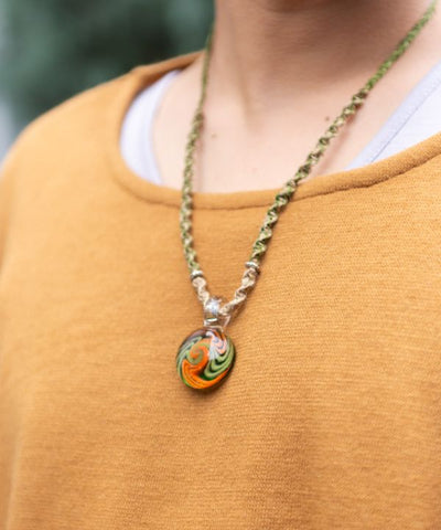 Glass Pendant Necklace