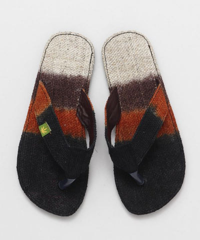 Hanf-Sandalen mit Farbverlauf – 24 cm