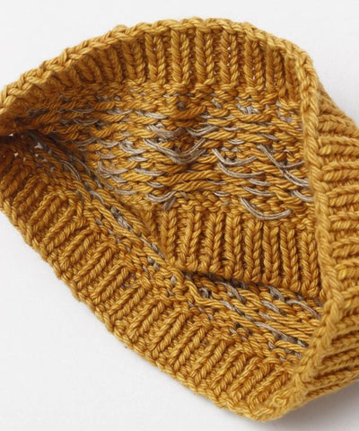 Bandeau tricoté en mélange de chanvre