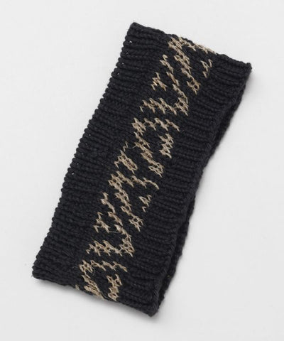 Bandeau tricoté en mélange de chanvre