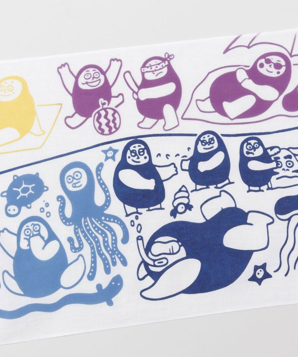 TENUGUI Towel - Daruma on the Beach