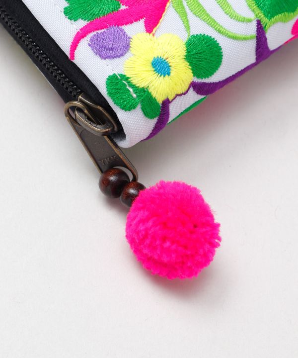Hmong Pattern Floral Long Wallet