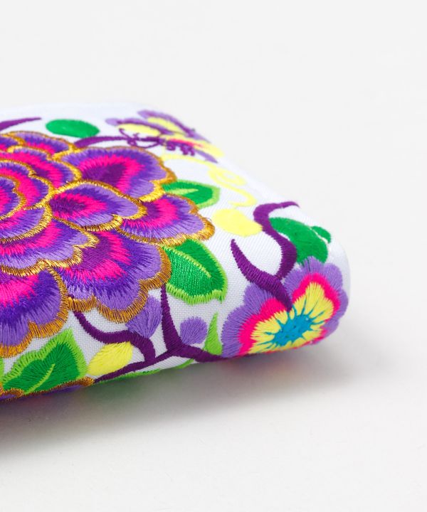 Hmong Pattern Floral Long Wallet