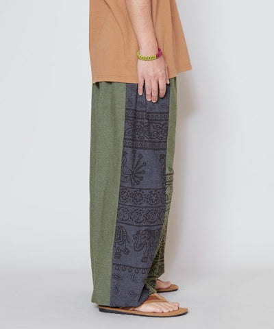 Pantalones Harem Bicolor