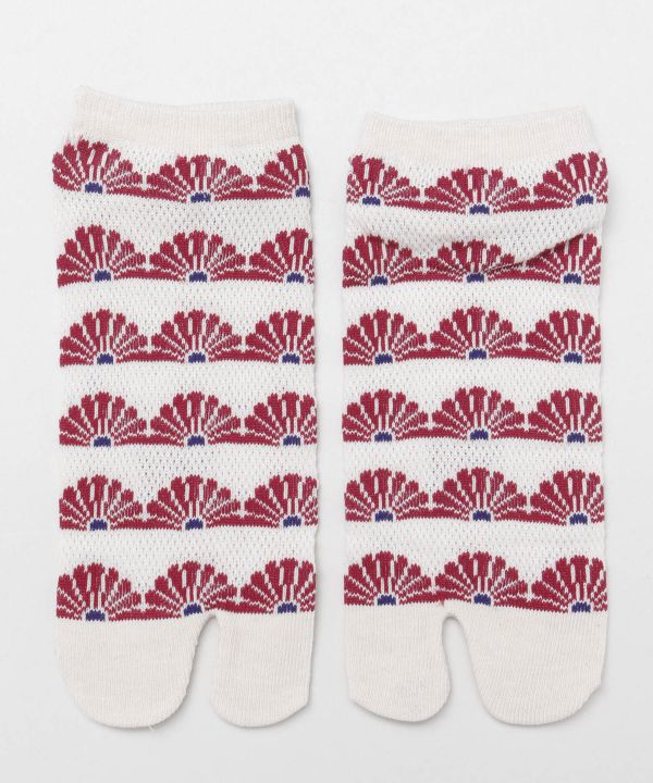 KANOKO Moss Stitch Socks 23-25cm - KIKU-MON