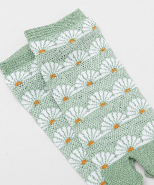 KANOKO Moss Stitch Socks 23-25cm - KIKU-MON