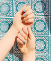 Pegatinas de uñas con patrón árabe
