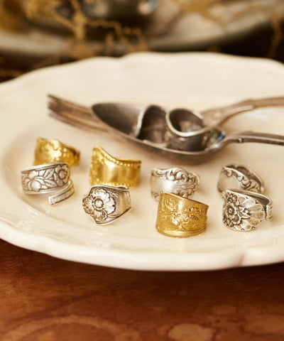 Flower Spoon Ring - GOLD