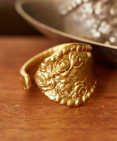 Rose Spoon Ring - GOLD