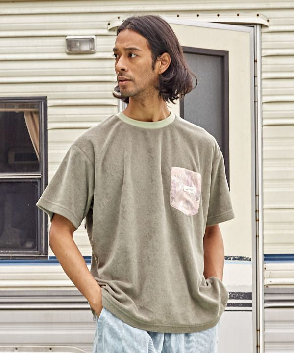 Pile Fabric Tee for Men