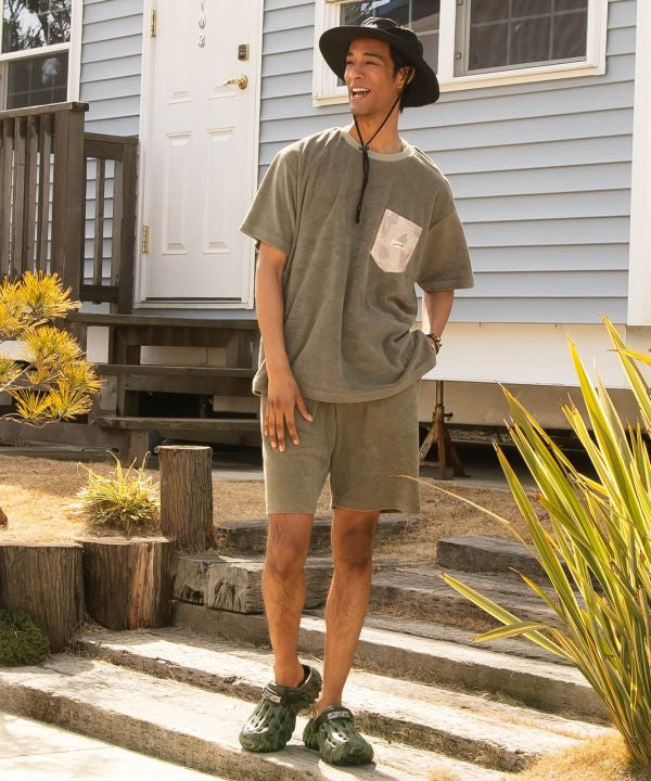 Pile Fabric Tee for Men