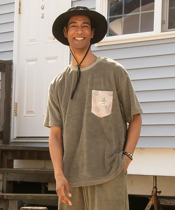 Pile Fabric Tee for Men