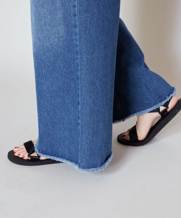 SURF＆Palms Washed Denim Flare Pants