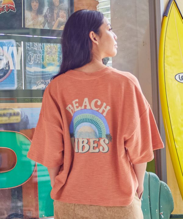 SURF＆Palms レインボーTシャツ