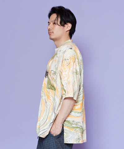 IRONAGASHI - Open Collar Shirt