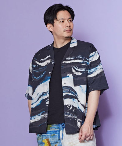 SHIRANAMI - Open Collar Shirt