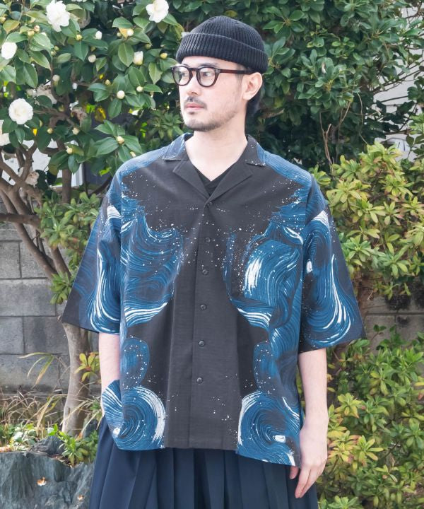 SHIRANAMI - Open Collar Shirt