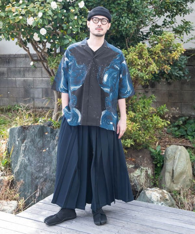 SHIRANAMI - Open Collar Shirt