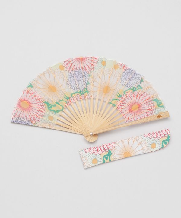 KIKU Modern Bamboo SENSU Fan by Kaya - Ametsuchi