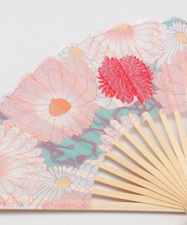 KIKU Modern Bamboo SENSU Fan by Kaya - Ametsuchi