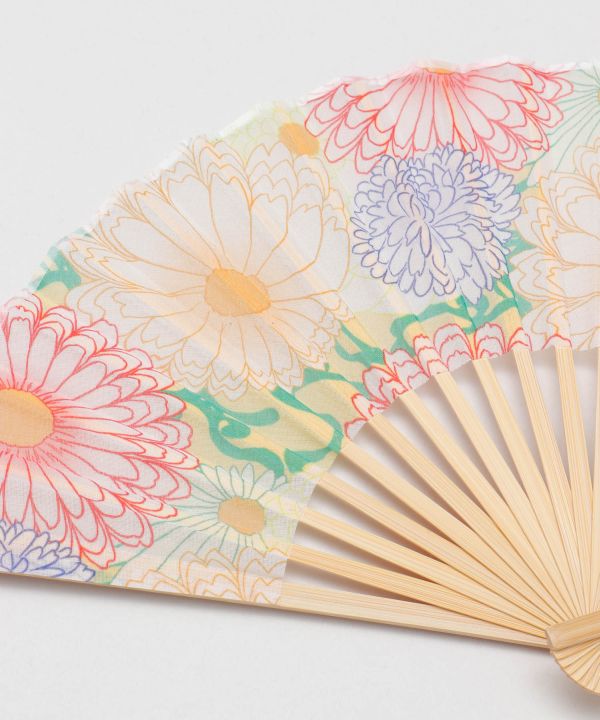 KIKU Modern Bamboo SENSU Fan by Kaya - Ametsuchi