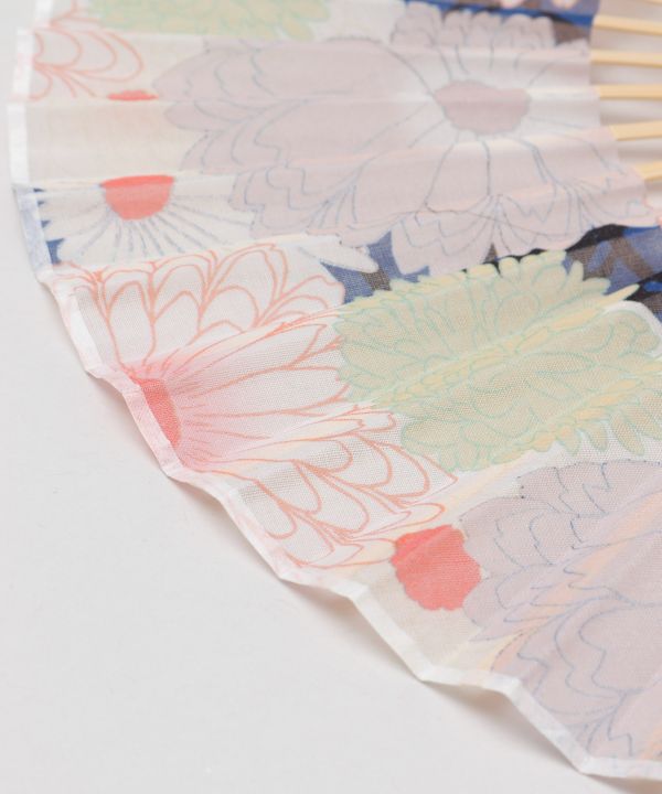 KIKU Modern Bamboo SENSU Fan by Kaya - Ametsuchi