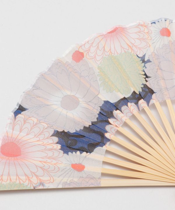 KIKU Modern Bamboo SENSU Fan by Kaya - Ametsuchi