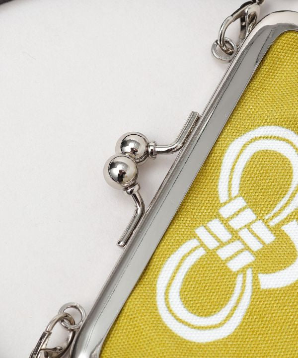 Japanese Folk Art Pattern GAMAGUCHI Pouch with Handle