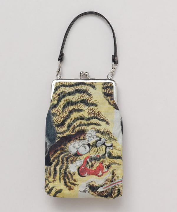 Ukiyoe Pattern GAMAGUCHI Pouch with Handle